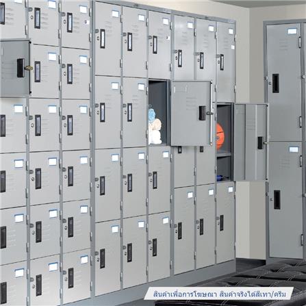 ตู้ล็อกเกอร์ 12 ประตู SURE LK-012 สีเทา/ครีม_3
