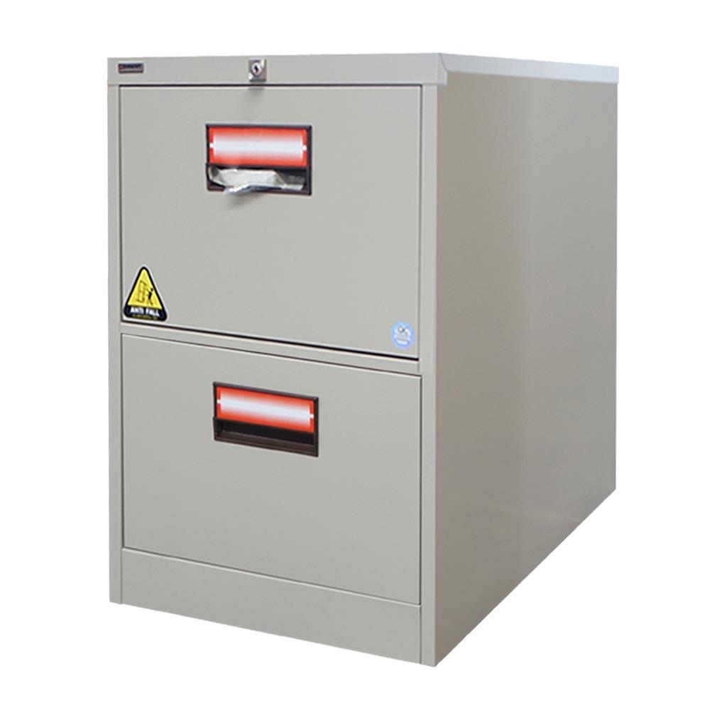 ตู้เอกสารเหล็กสูง 2 ลิ้นชัก SURE FC-202 ครีม