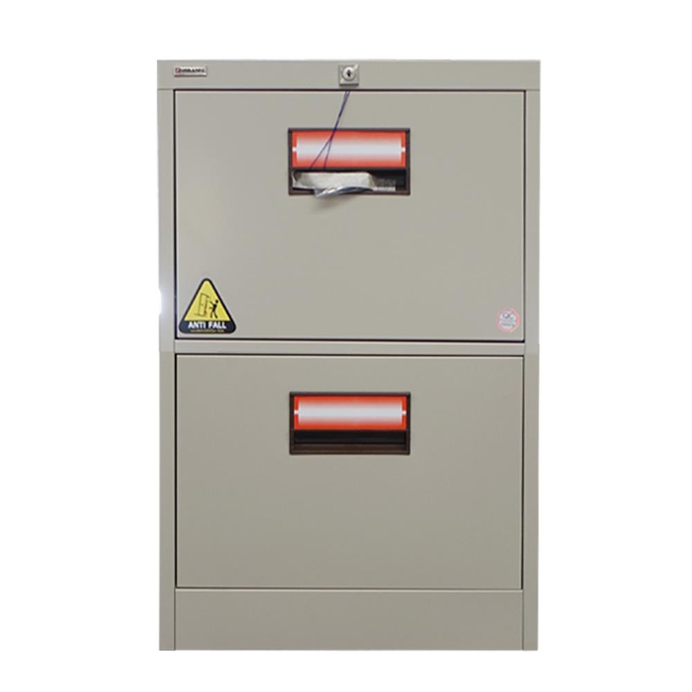 ตู้เอกสารเหล็กสูง 2 ลิ้นชัก SURE FC-202 ครีม