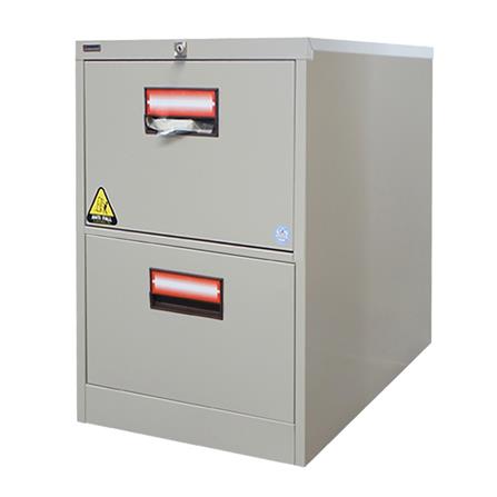 ตู้เอกสารเหล็กสูง 2 ลิ้นชัก SURE FC-202 ครีม