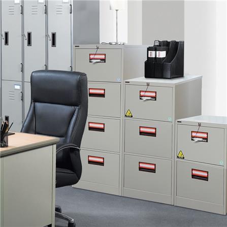 ตู้เอกสารเหล็กสูง 2 ลิ้นชัก SURE FC-202 ครีม_3