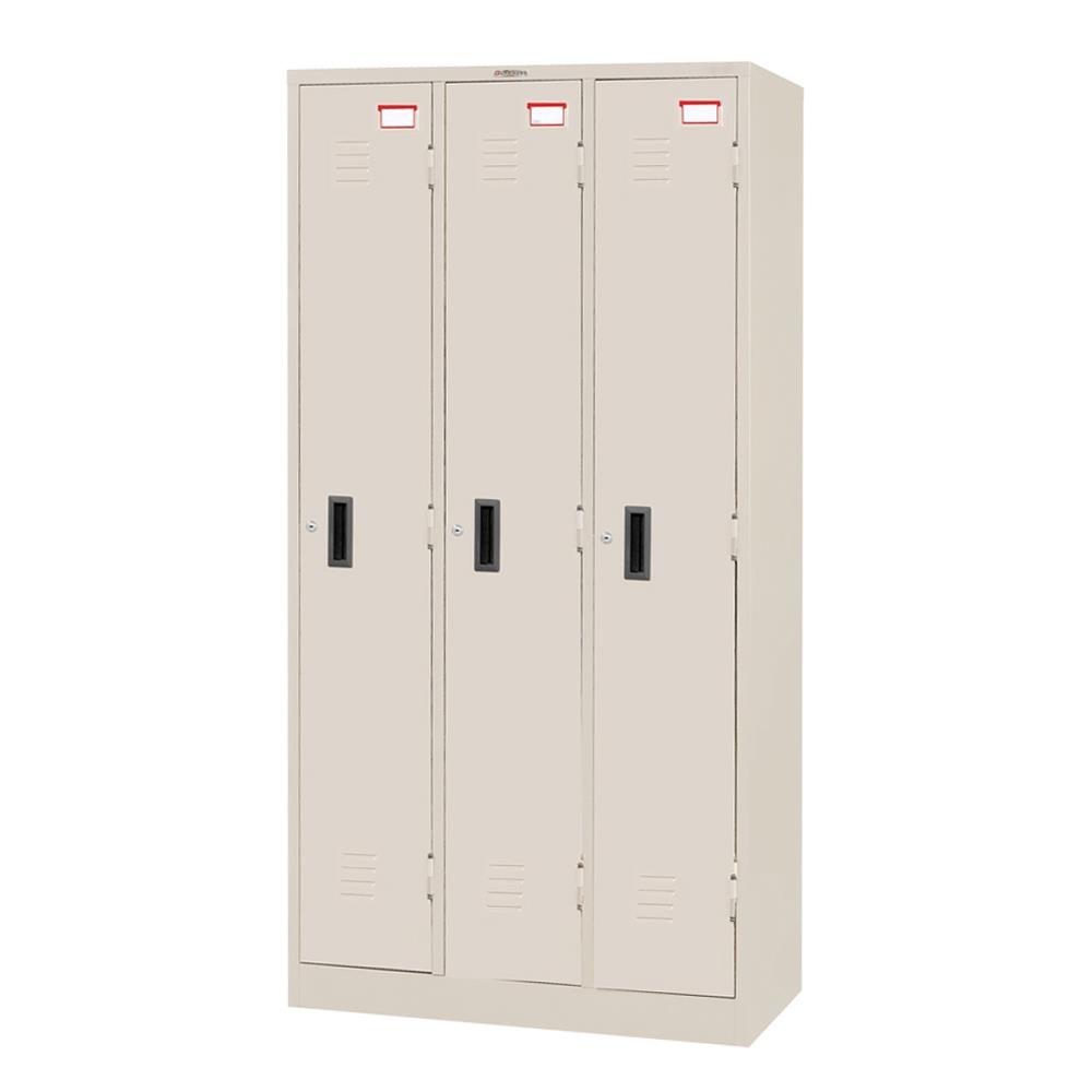 ตู้ล็อกเกอร์ 3 ประตู SURE LK-003 สีครีม