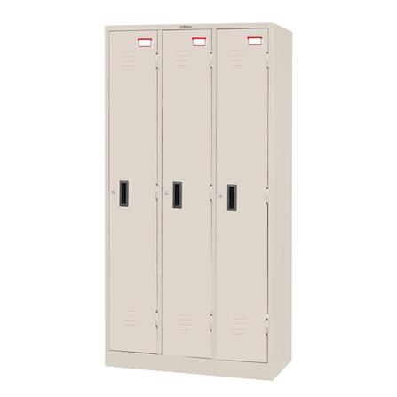 ตู้ล็อกเกอร์ 3 ประตู SURE LK-003 สีครีม