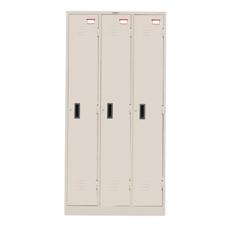 ตู้ล็อกเกอร์ 3 ประตู SURE LK-003 สีครีม_1