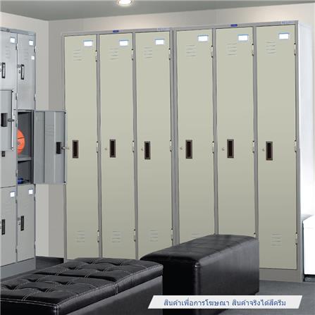 ตู้ล็อกเกอร์ 3 ประตู SURE LK-003 สีครีม_4