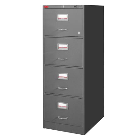 ตู้เอกสารเหล็กสูง 4 ลิ้นชัก SURE FC-314 สีเทาเข้ม_0