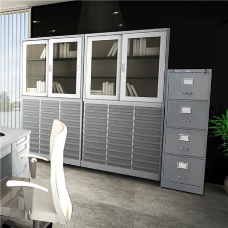 ตู้เอกสารเหล็กสูง 4 ลิ้นชัก SURE FC-314 สีเทาเข้ม_2