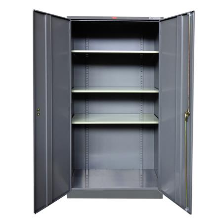 ตู้เหล็กสูง 2 บาน PRELUDE PK-211 สีเทาเข้ม_1