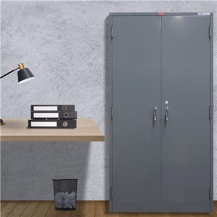 ตู้เหล็กสูง 2 บาน PRELUDE PK-211 สีเทาเข้ม_4
