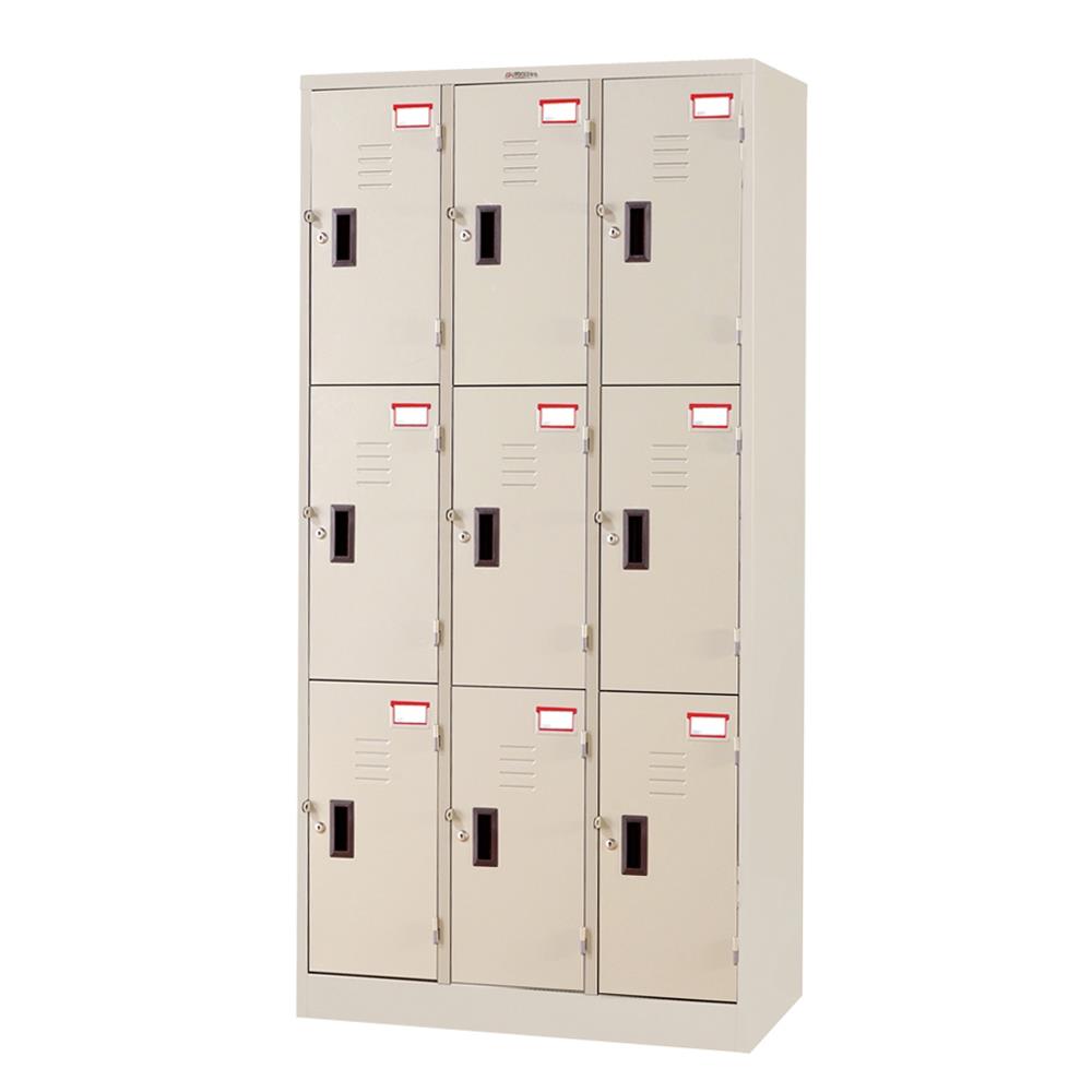 ตู้ล็อกเกอร์ 9 ประตู SURE LK-009 สีครีม