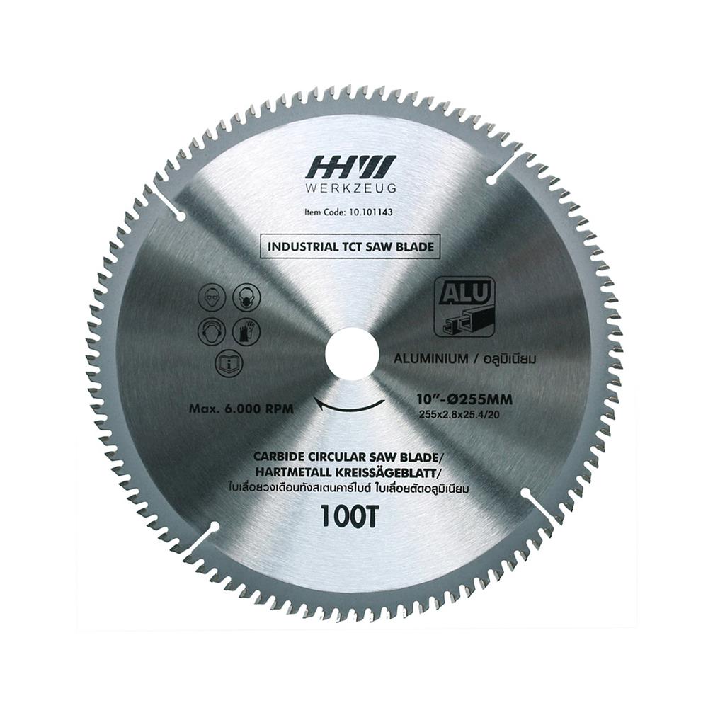 ใบเลื่อยอะลูมิเนียม HHW 10 นิ้ว 100 ฟัน