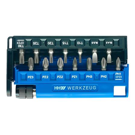 ชุดดอกไขควงพร้อมบล็อก HHW แพ็ก 15 ชิ้น_0