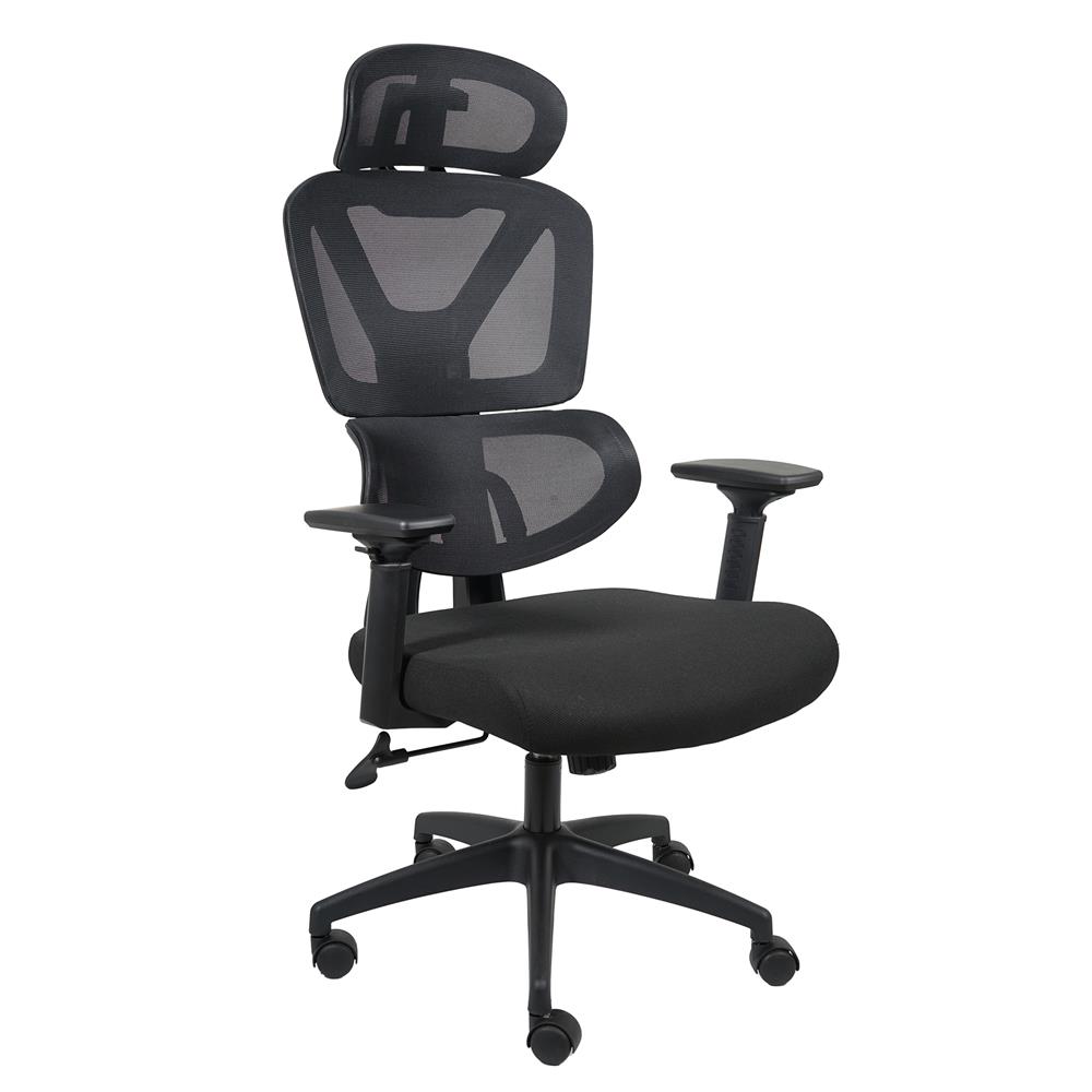 เก้าอี้สุขภาพ MODENA ERGO FIT NET สีดำ