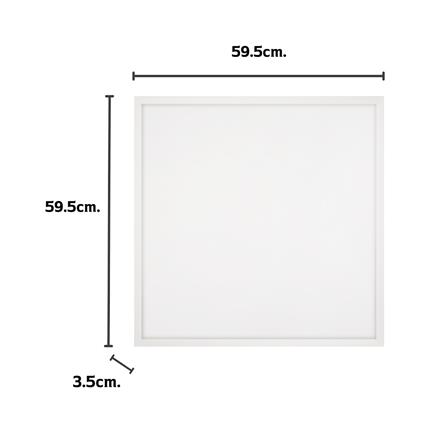 โคมฝังฝ้า LED CARINI PANEL NYPL66RE 40 วัตต์ 60X60 ซม. DAYLIGHT_4
