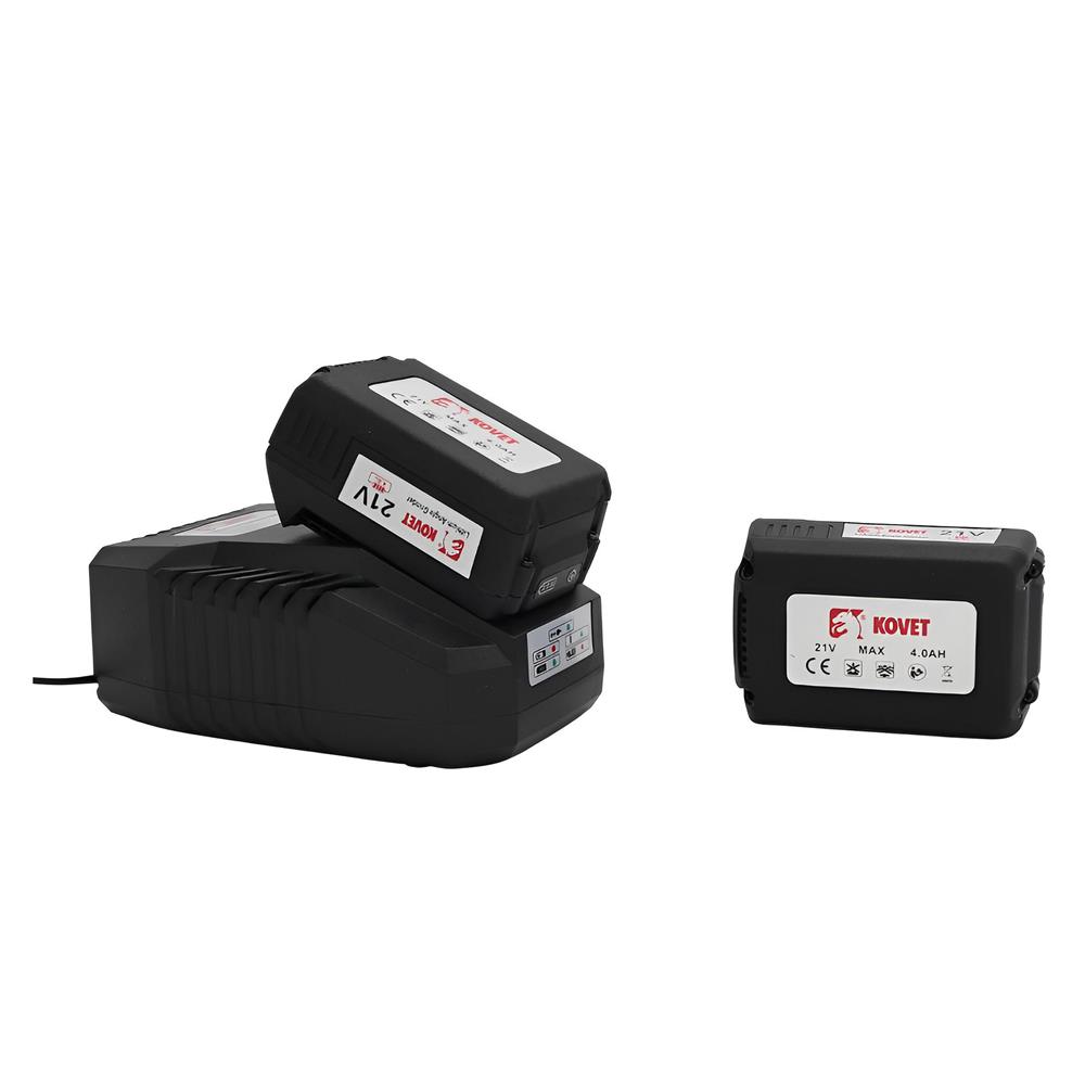 เครื่องเจียรไร้สาย (พร้อมแบตเตอรี่) KOVET KV-180100 4 นิ้ว 21 โวลต์