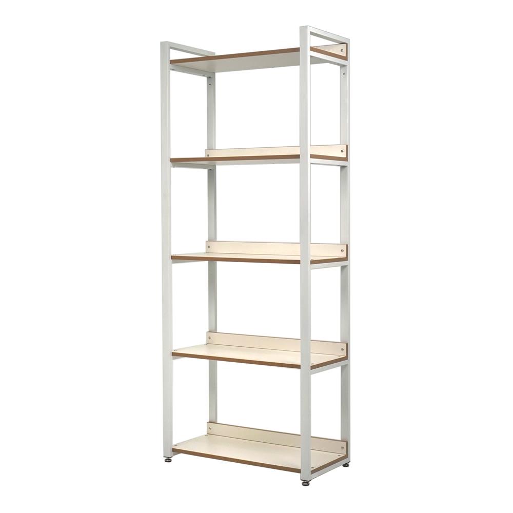 ชั้นวางของโล่ง 5 ชั้น FURDINI ROEL 80 ซม. สีน้ำตาล/ขาว