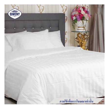ผ้าปูที่นอน 6 ฟุต SWENY HOTEL สีขาว
