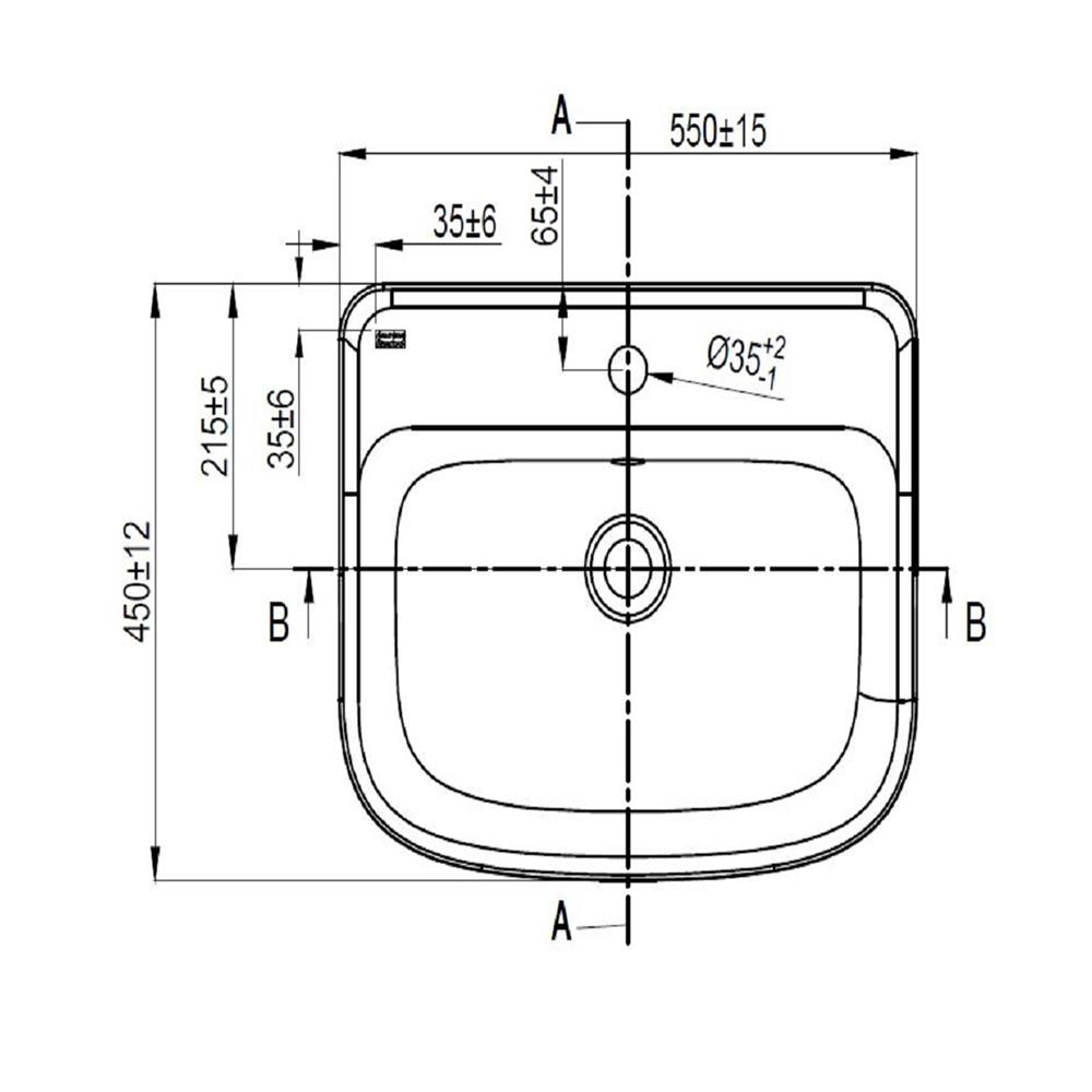 อ่างล้างหน้าแขวน AMERICAN STANDARD 0262-WT-0 สีขาว