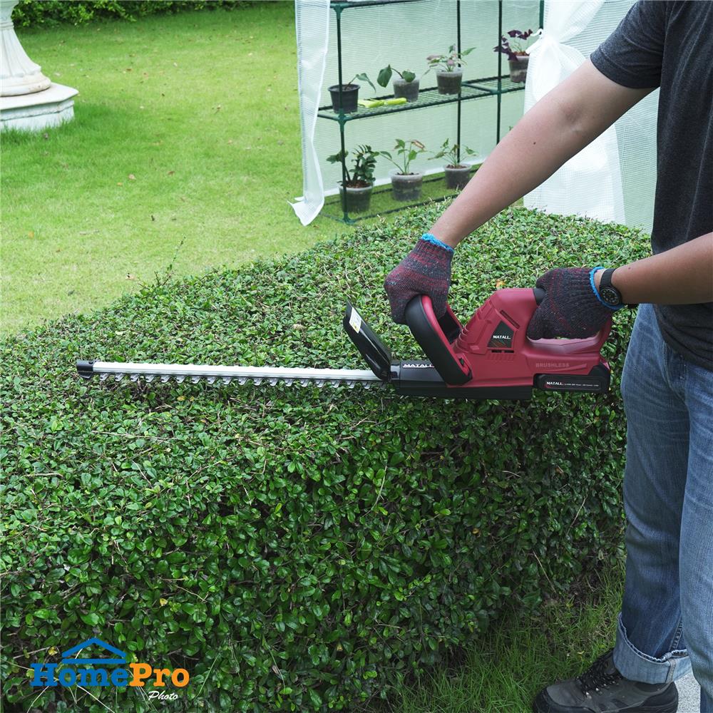 เครื่องตัดแต่งพุ่มไร้สาย (พร้อมแบตเตอรี่) MATALL HBHL2001 20 โวลต์