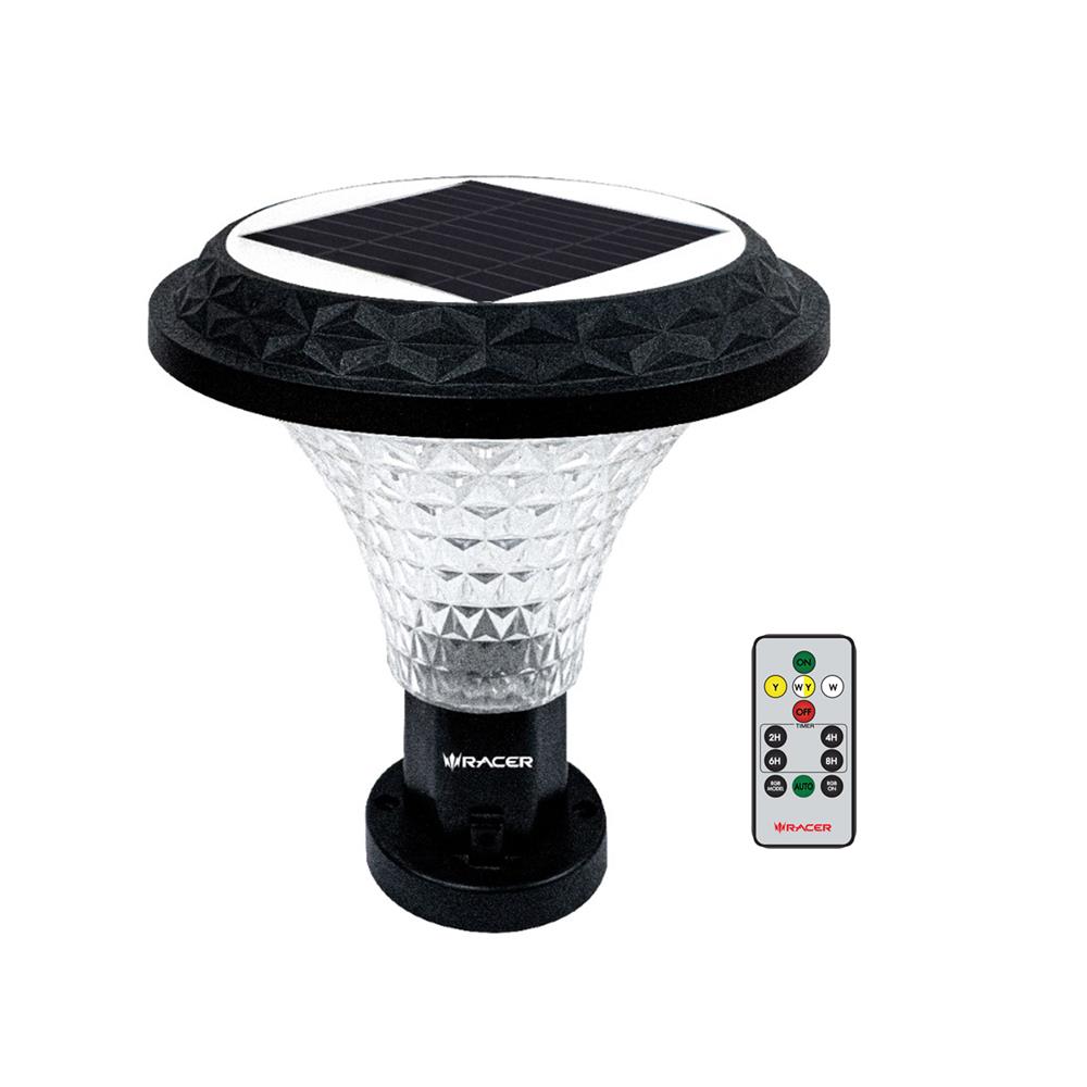 ไฟหัวเสา SOLAR RACER MILANO 3 40 วัตต์ RGB