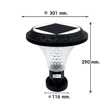 ไฟหัวเสา SOLAR RACER MILANO 3 40 วัตต์ RGB_5