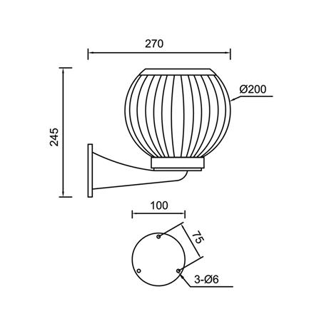 ไฟกิ่งภายนอก SOLAR LUMAX 74-00002_1 24 วัตต์ DAYLIGHT/COOL WHITE/WARM WHITE สีดำ_8