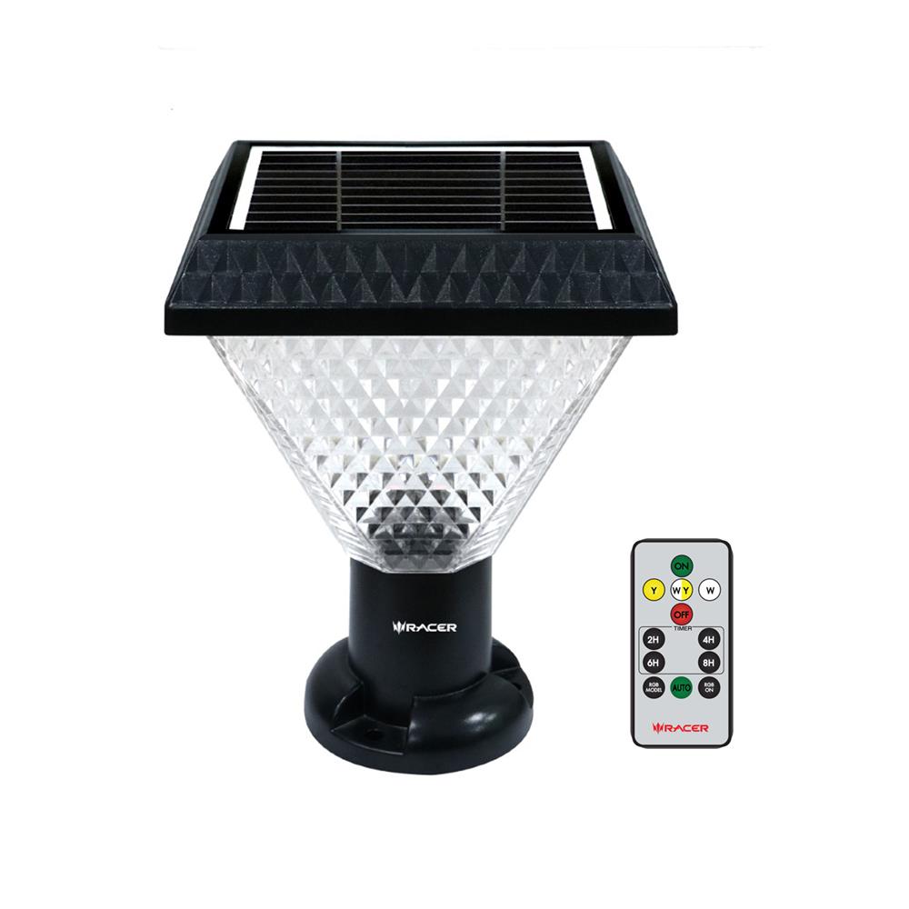 ไฟหัวเสา SOLAR RACER MILANO 4 40 วัตต์ RGB