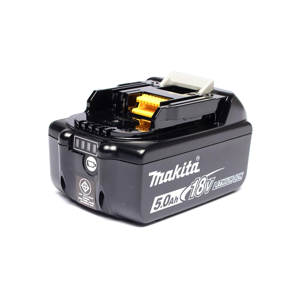 ชุดแบตเตอรี่และแท่นชาร์จ MAKITA BL1850B + DC18RC 18 โวลต์ 5.0 แอมป์ จำนวน 2 ก้อน
