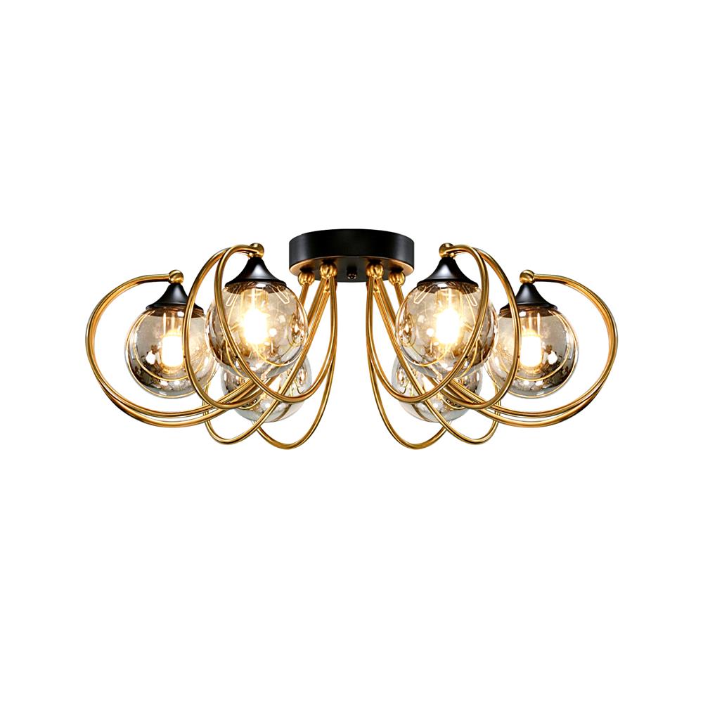 ไฟถาด SUCCESS D9526-6 สีทอง/ดำ 6 หัว