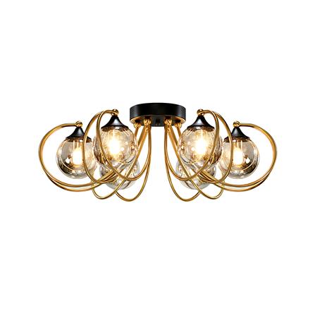 ไฟถาด SUCCESS D9526-6 สีทอง/ดำ 6 หัว