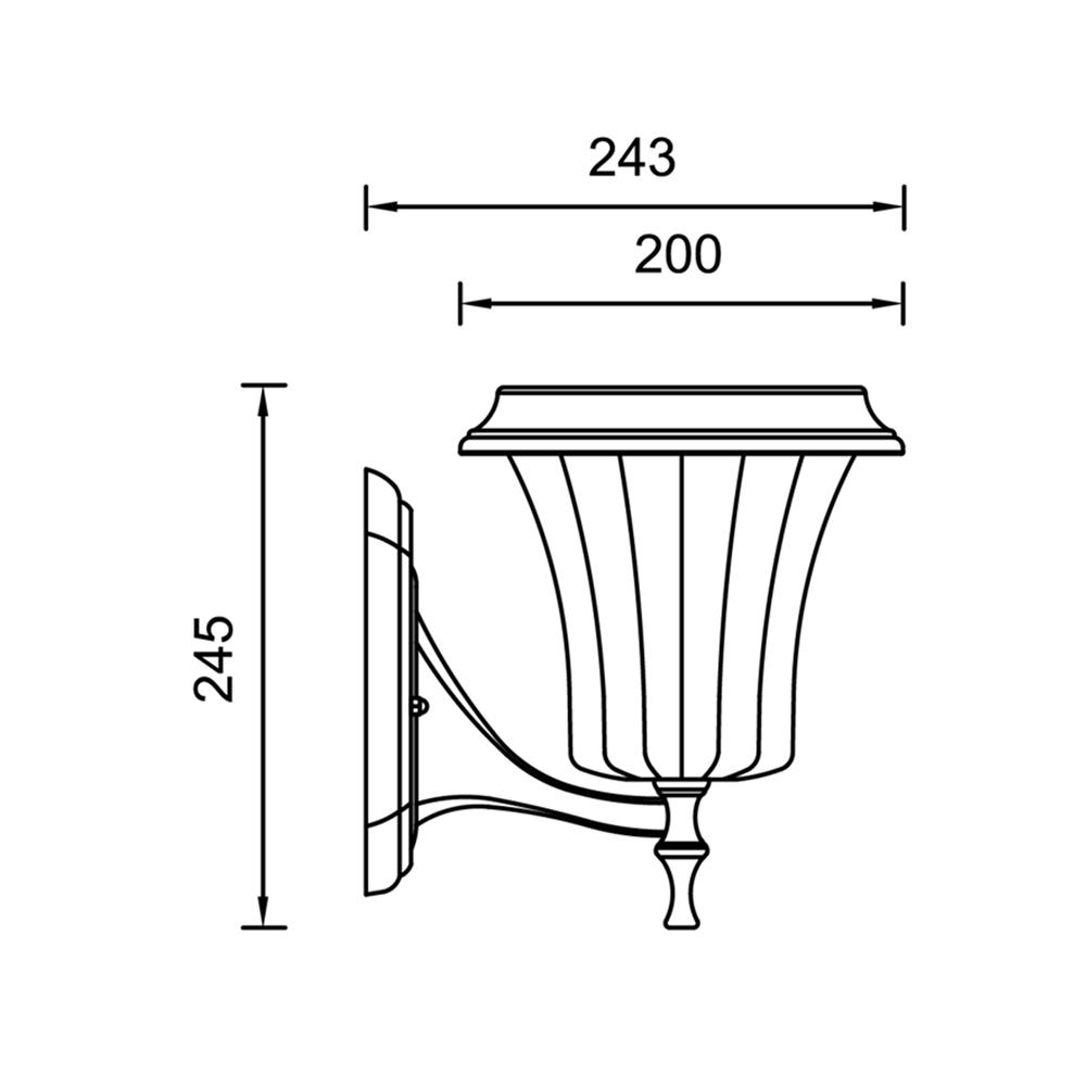 ไฟกิ่งภายนอก SOLAR LUMAX 74-00013_1 24 วัตต์ DAYLIGHT/COOL WHITE/WARM WHITE สีดำ