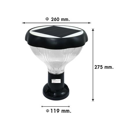 ไฟหัวเสา SOLAR RACER MILANO 2 40 วัตต์ RGB_5