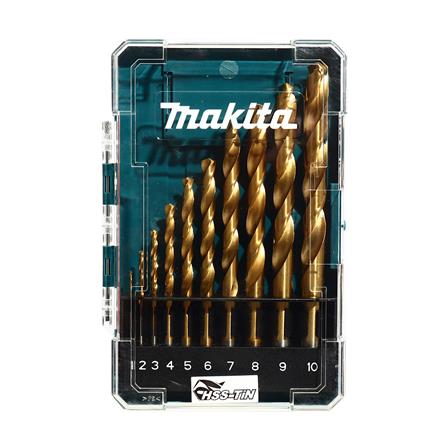 ชุดดอกสว่าน MAKITA HSS-TIN D-72840 สีทอง 10 ชิ้น_0