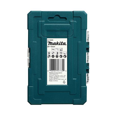ชุดดอกสว่าน MAKITA HSS-TIN D-72840 สีทอง 10 ชิ้น_1