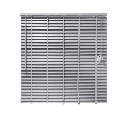 มู่ลี่ PVC HOME LIVING STYLE FAUX WOOD 120X130 ซม. สีเทา