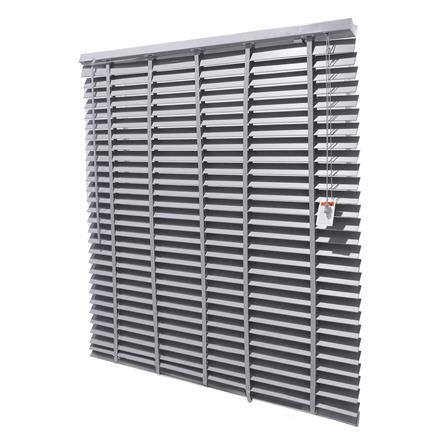 มู่ลี่ PVC HOME LIVING STYLE FAUX WOOD 120X130 ซม. สีเทา_1