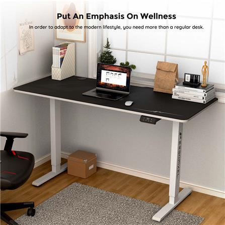 D.I.Y. โต๊ะเกมมิ่งปรับระดับไฟฟ้า ERGOPIXEL ALTURA GD-0008-WH 140 ซม. สีดำ/ขาว_5