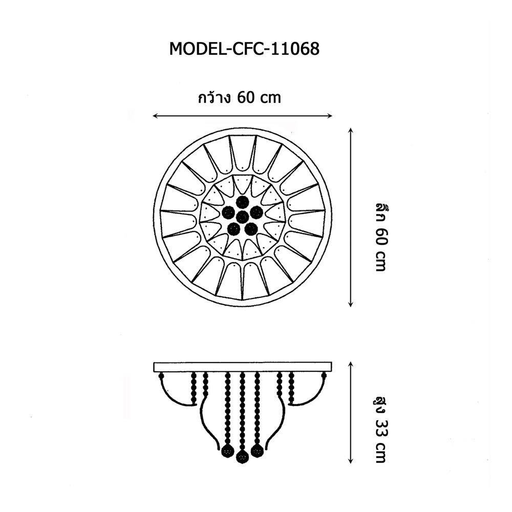 ไฟถาด LED EVL CFC-11068 32 วัตต์ DAYLIGHT/COOL WHITE/WARM WHITE สีขาว/ส้ม/เหลือง 1 หัว