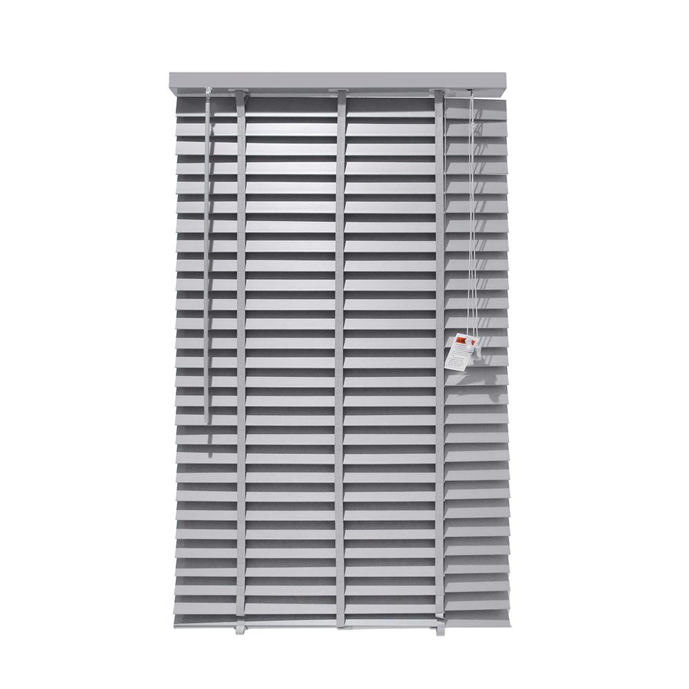 มู่ลี่ PVC HOME LIVING STYLE FAUX WOOD 70X130 ซม. สีเทา