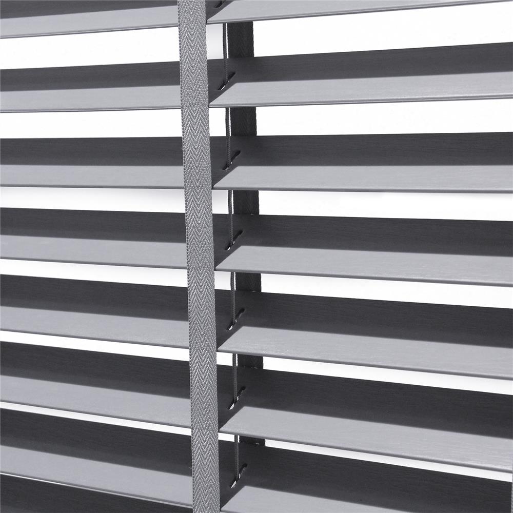 มู่ลี่ PVC HOME LIVING STYLE FAUX WOOD 70X130 ซม. สีเทา