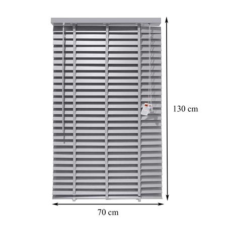 มู่ลี่ PVC HOME LIVING STYLE FAUX WOOD 70X130 ซม. สีเทา_5