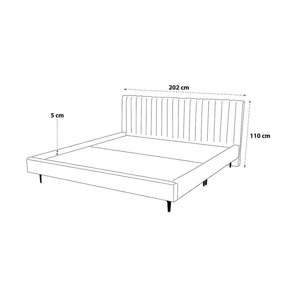 ฐานรองหัวเตียง 6 ฟุต HOME LIVING STYLE GRACE สี LIGHT GREY