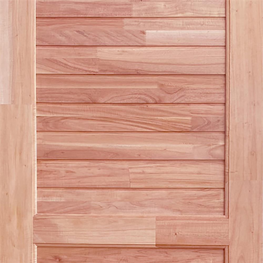 ประตูไม้ดูริโอ MODERN DOORS CE-25 ลวดลาย 80X200 ซม. สีธรรมชาติ ไม่เจาะลูกบิด
