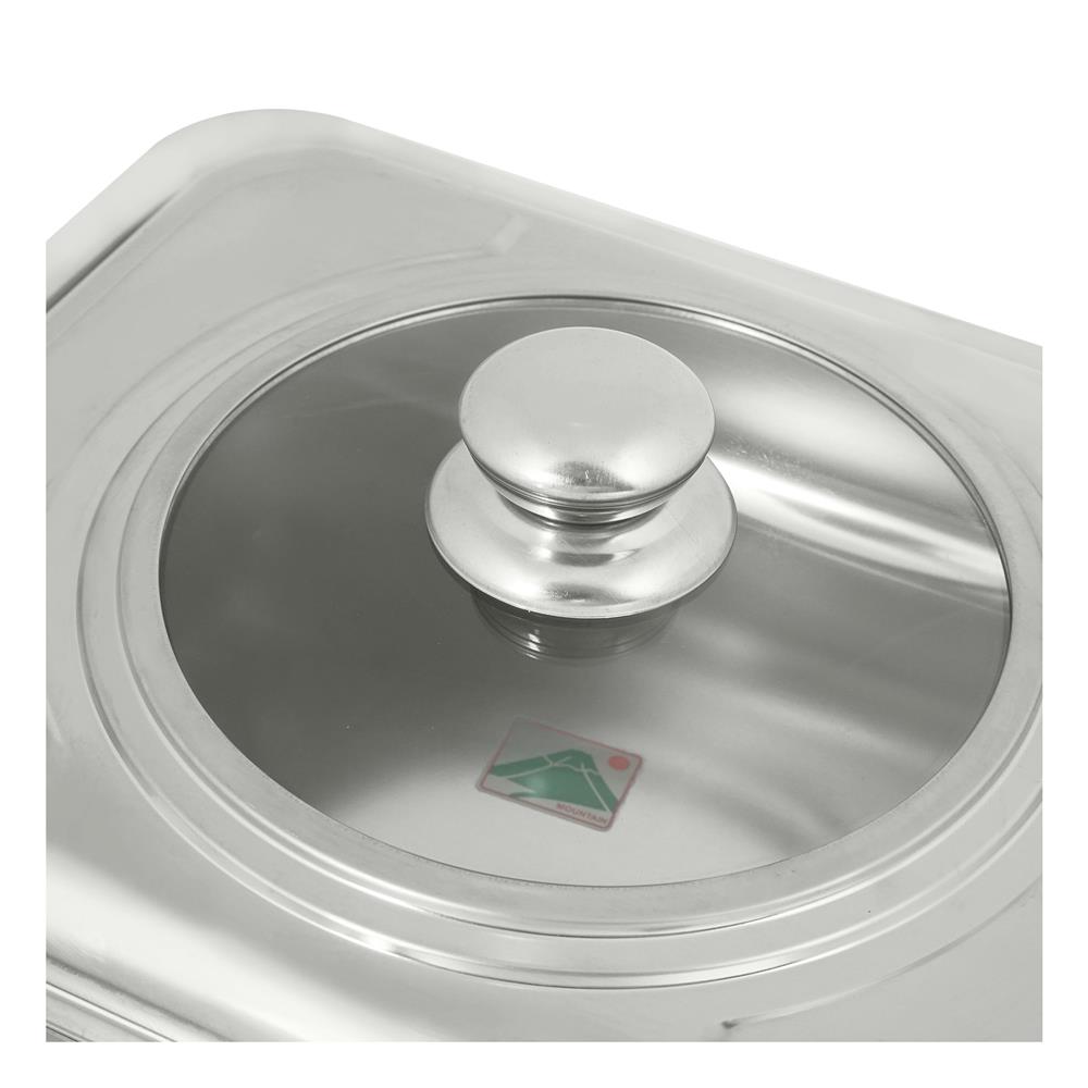 อ่างอาหารพร้อมฝาแก้วกลม MOUNTAIN 33x27 ซม.