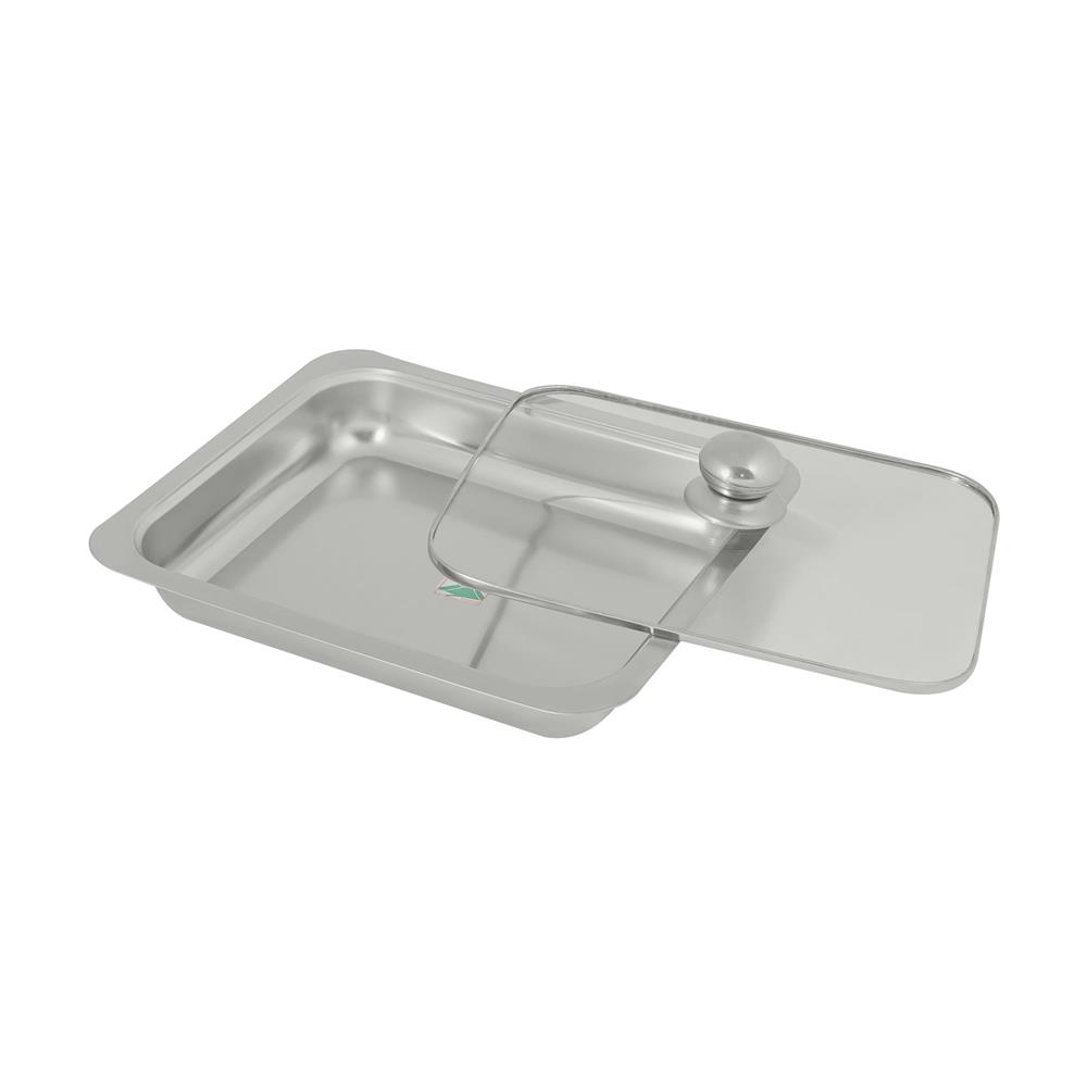 อ่างอาหารพร้อมฝาแก้วเหลี่ยม MOUNTAIN 33x27 ซม.