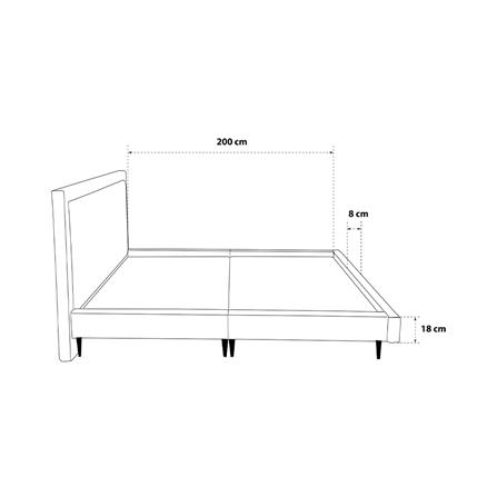 ฐานรองหัวเตียง 5 ฟุต HOME LIVING STYLE GABRIEL สี LIGHT BROWN_7