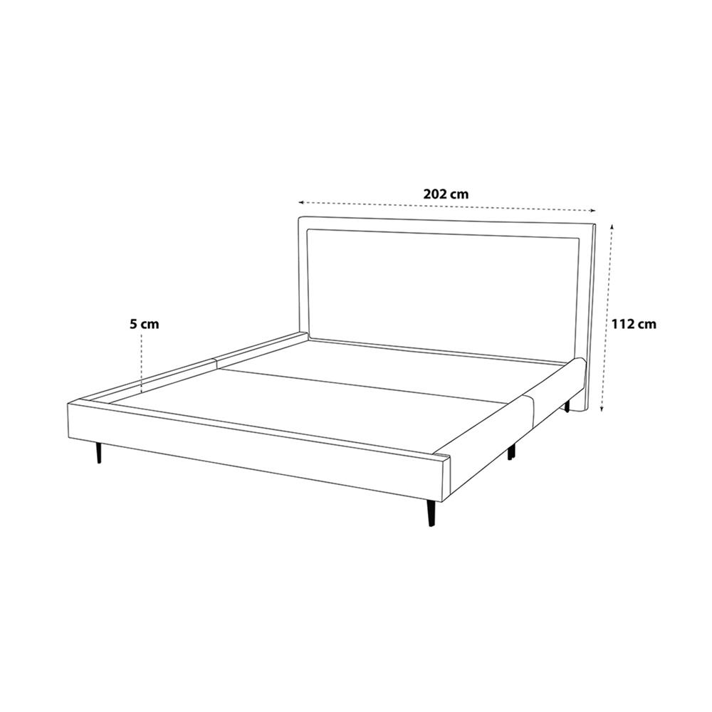 ฐานรองหัวเตียง 6 ฟุต HOME LIVING STYLE GABRIEL สี LIGHT BROWN