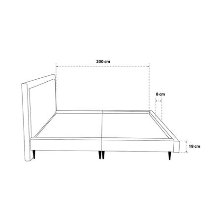 ฐานรองหัวเตียง 6 ฟุต HOME LIVING STYLE GABRIEL สี LIGHT BROWN_7