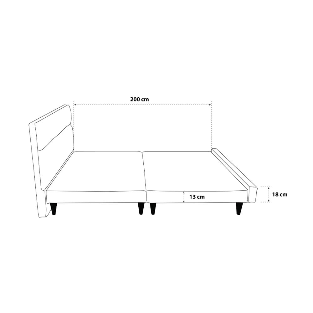 ฐานรองหัวเตียง 5 ฟุต HOME LIVING STYLE CINTIA สี BEIGE