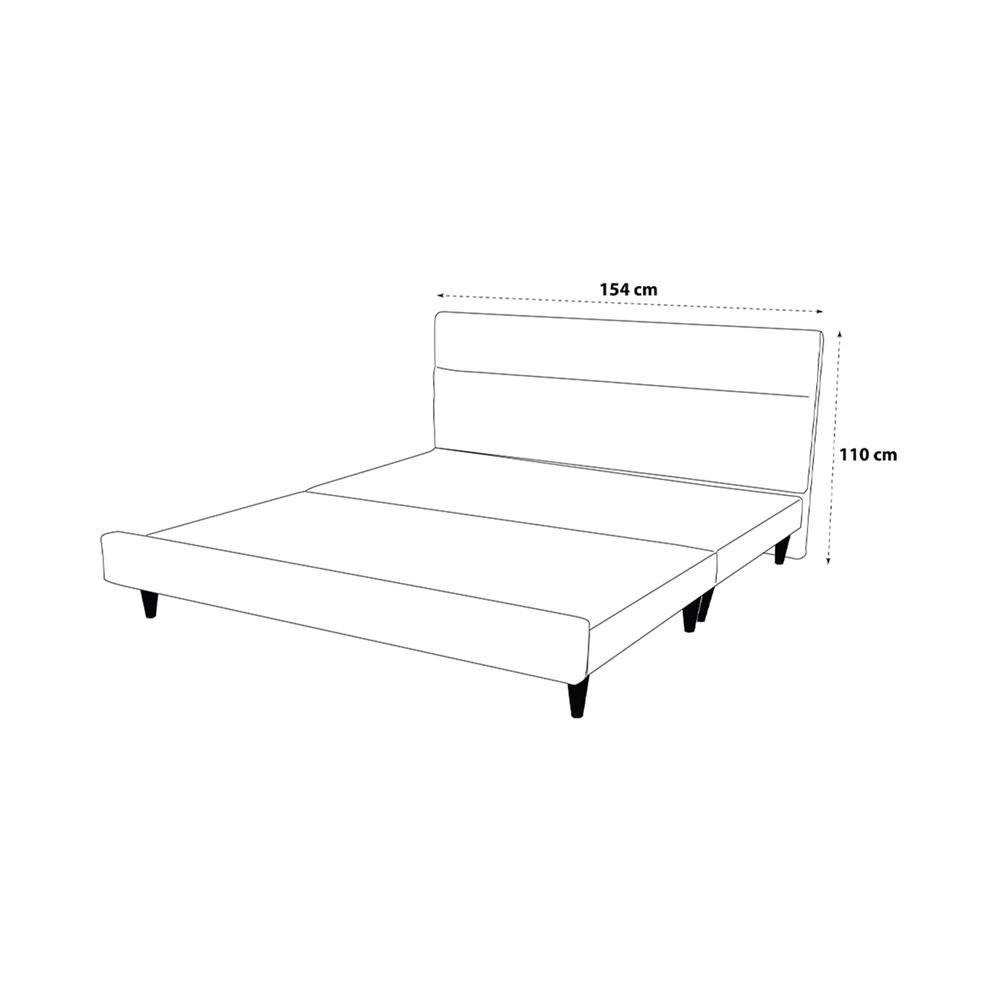 ฐานรองหัวเตียง 5 ฟุต HOME LIVING STYLE CINTIA สี BEIGE